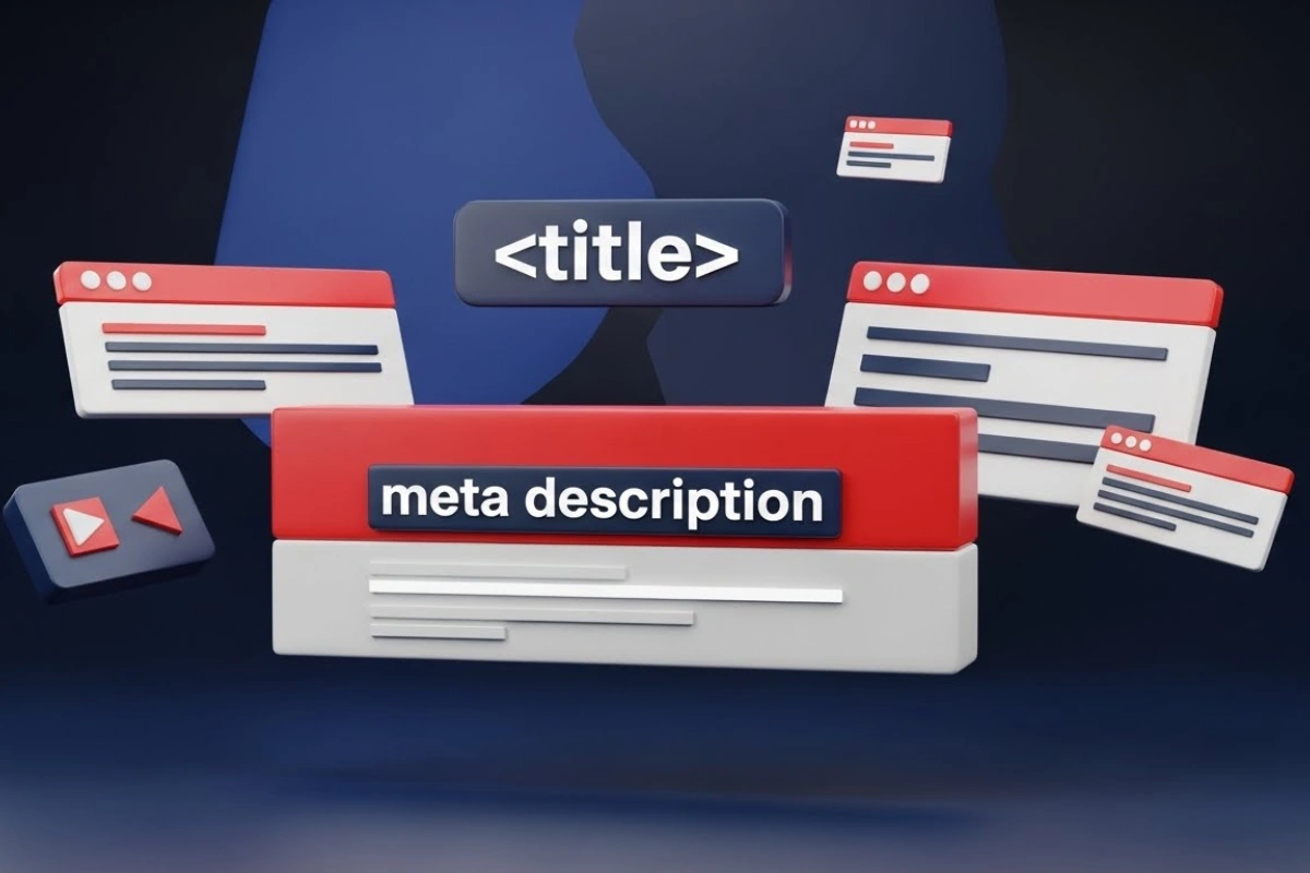 عناوین و توضیحات متا را فراموش نکنید