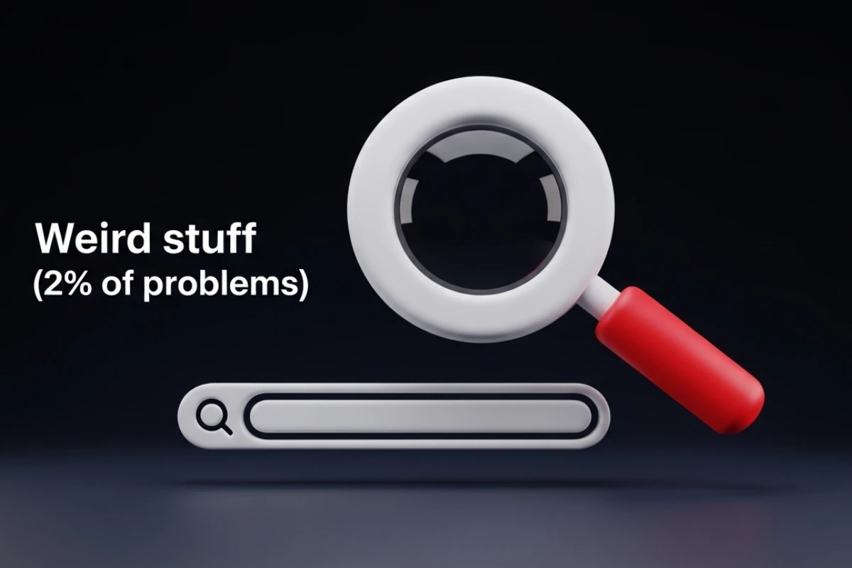  موارد عجیب و غریب (۲ درصد مشکلات)